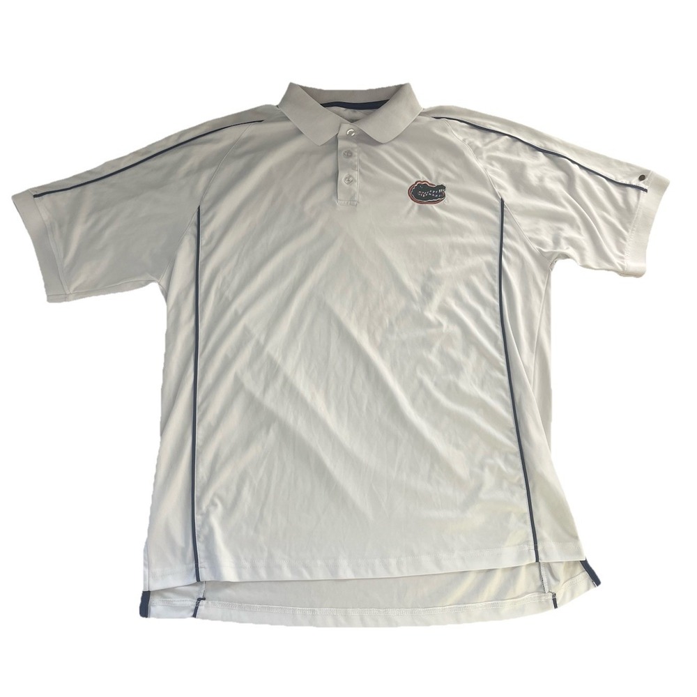 Chiliwear University of Florida Gators Mens‎ Sz XL Short Sleeve Polo Shirt White
